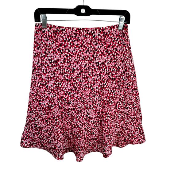 Talbots Dresses & Skirts - Talbots Petites NWT Red Black Pink Speckled Lightweight Lined Flared Skirt 2P
